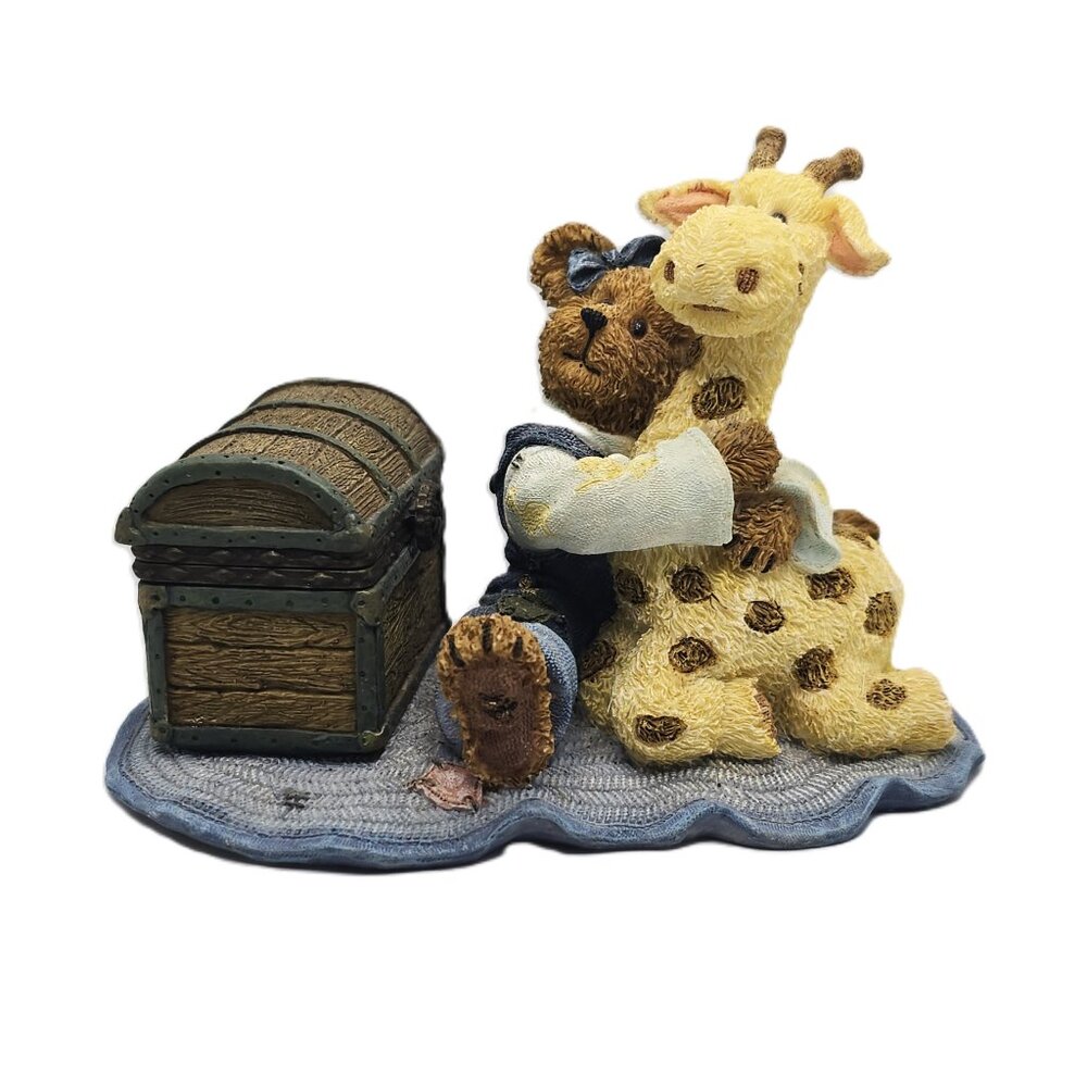 Boyds Bears Bearstone Collection Jordan w/Lil Spot Premier Edition 1457/1800